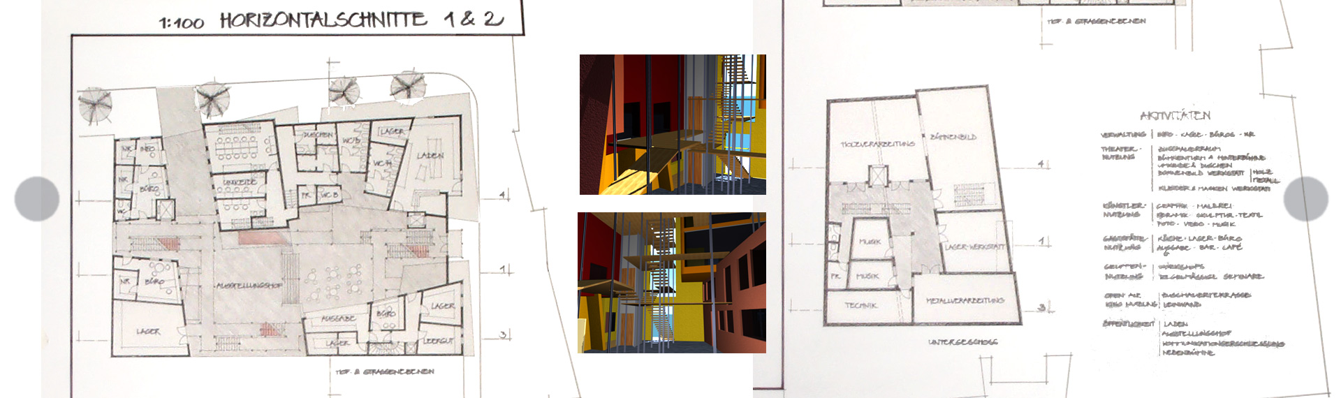 Some of the plans of the artist house